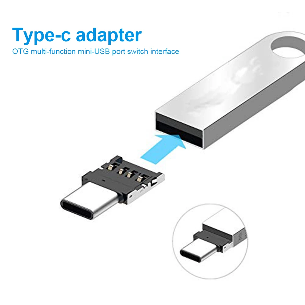 OTG USB To Type C Adapter Micro To USB Male To Type C Female Converter Multi-function Micro-transfer Interface Adapters Phone