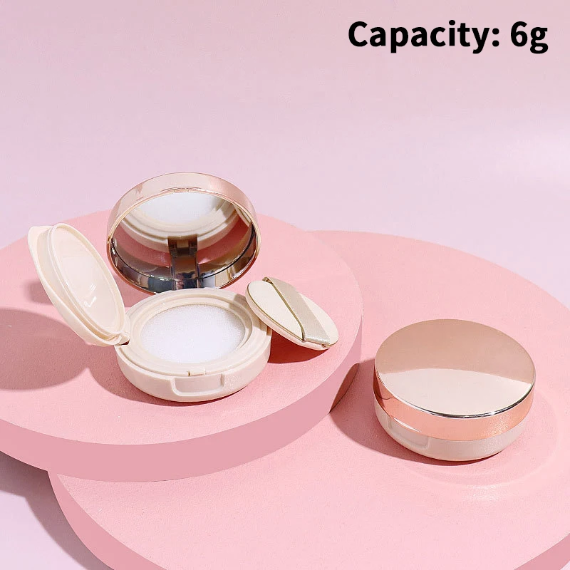 Boîte bouffante à coussin d'air vide 6g, étui de maquillage cosmétique Portable, conteneur avec éponge de poudre miroir pour fond de teint BB crème