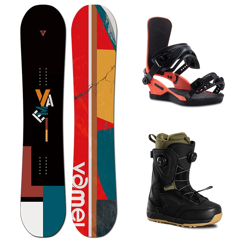 Snowboard Single Partial Engraving Slip Hardness 7 Inlaid Baseplate Sintered Baseplate Carbon Fiber Inner Core Eight-character