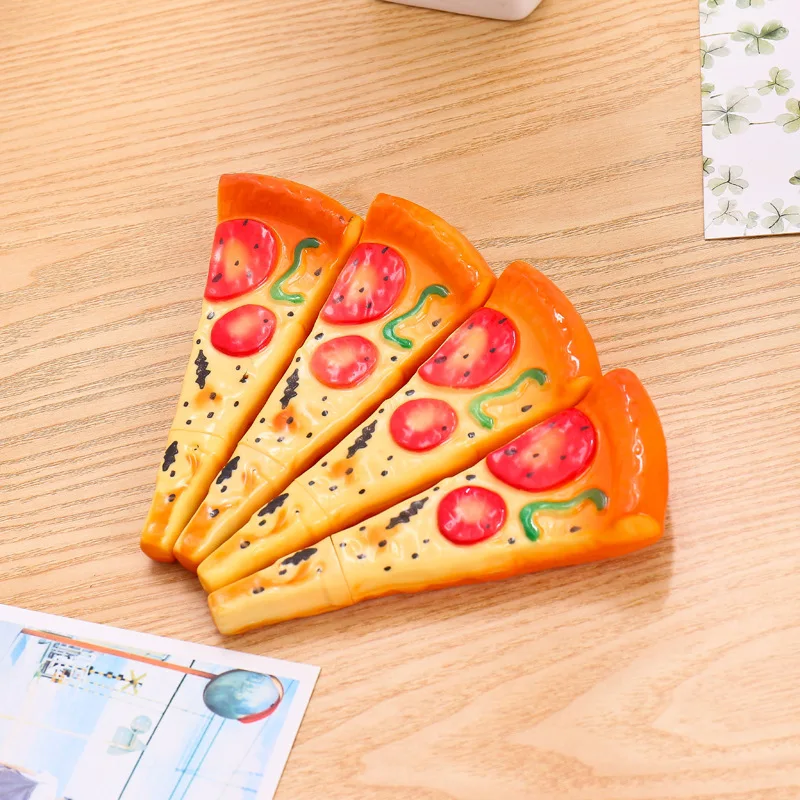 

5 Pcs Simulated Pizza Ballpoint Pen Cool Pens for Women Desk Cute Gel Plastic Novelty Food Shaped