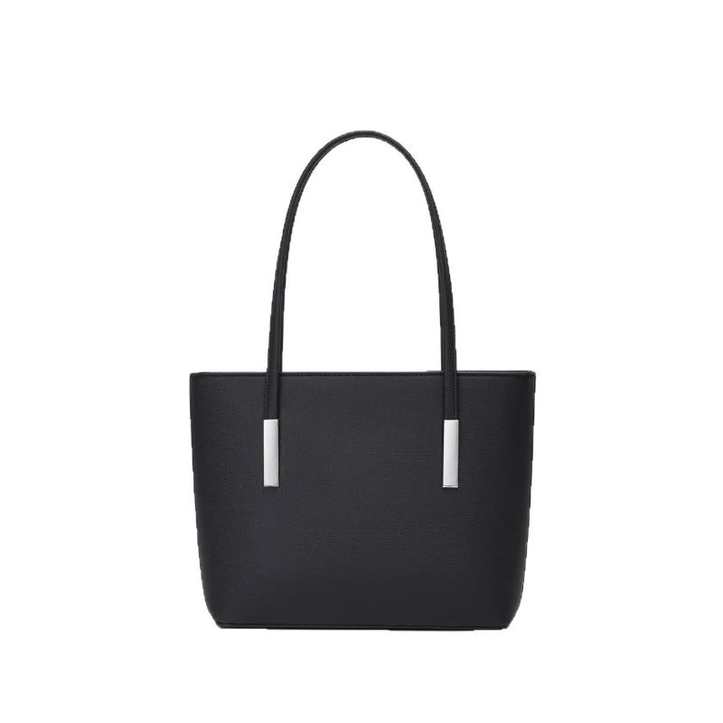 

European and American Fashion High-quality Women's Handbag Solid Color Large Capacity PU Tote Bag Travel Bag