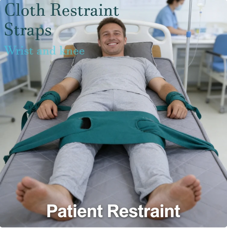 

Тканевый удерживающий пояс на запястье и колено для хирургического ухода в больнице, фиксированный для пожилых людей с деменцией