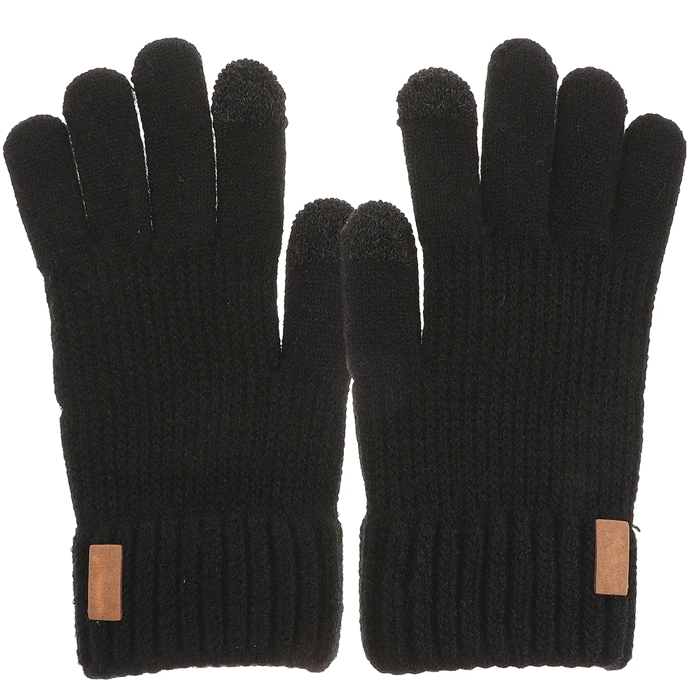 

Thermal Riding Gloves Full-finger Warm Cashmere Windproof Cycling for Men Winter Skiing Hiking Fishing Outdoor Activities