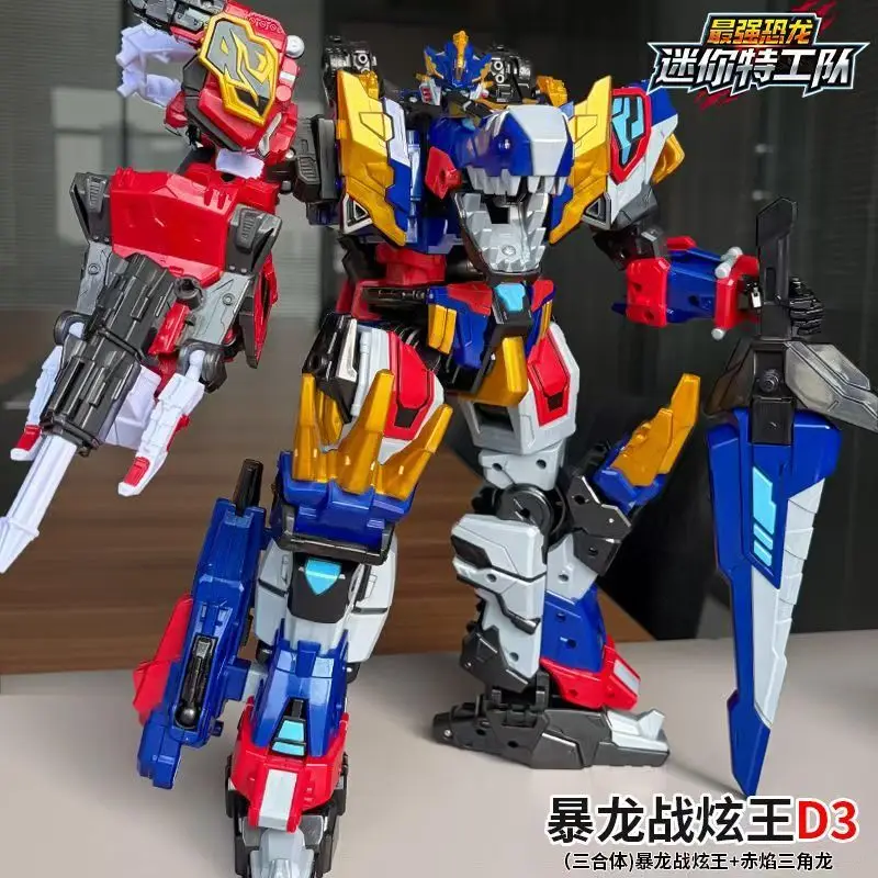 MiniForce Dinoid Warrior Transformatie Robot Dinosaurus Model REX KAISER Combineer Mini Force Vervorming Headbot Giganoto Dino Speelgoed