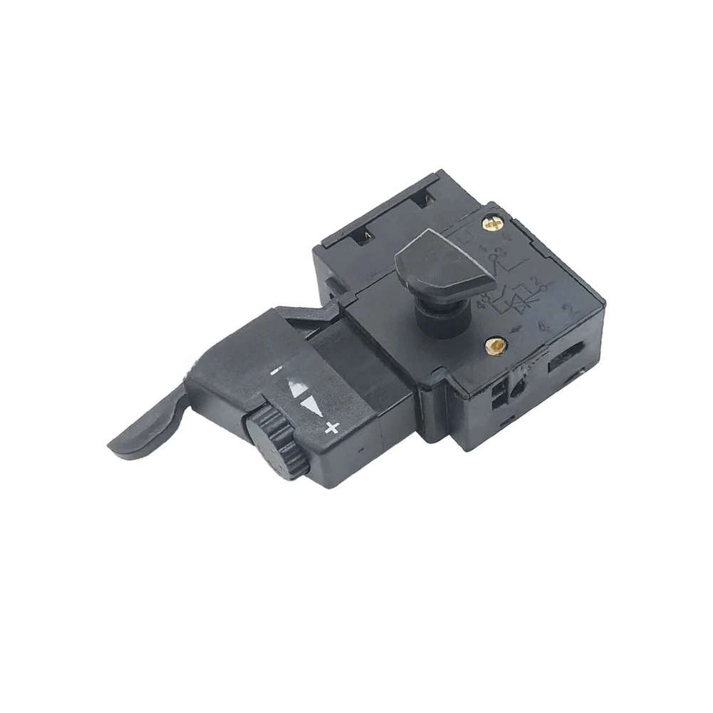 Speed Control Switch with Triangle Lock 10mm for For BLACK Decker Compatible Drills Featuring Forward Reverse Function