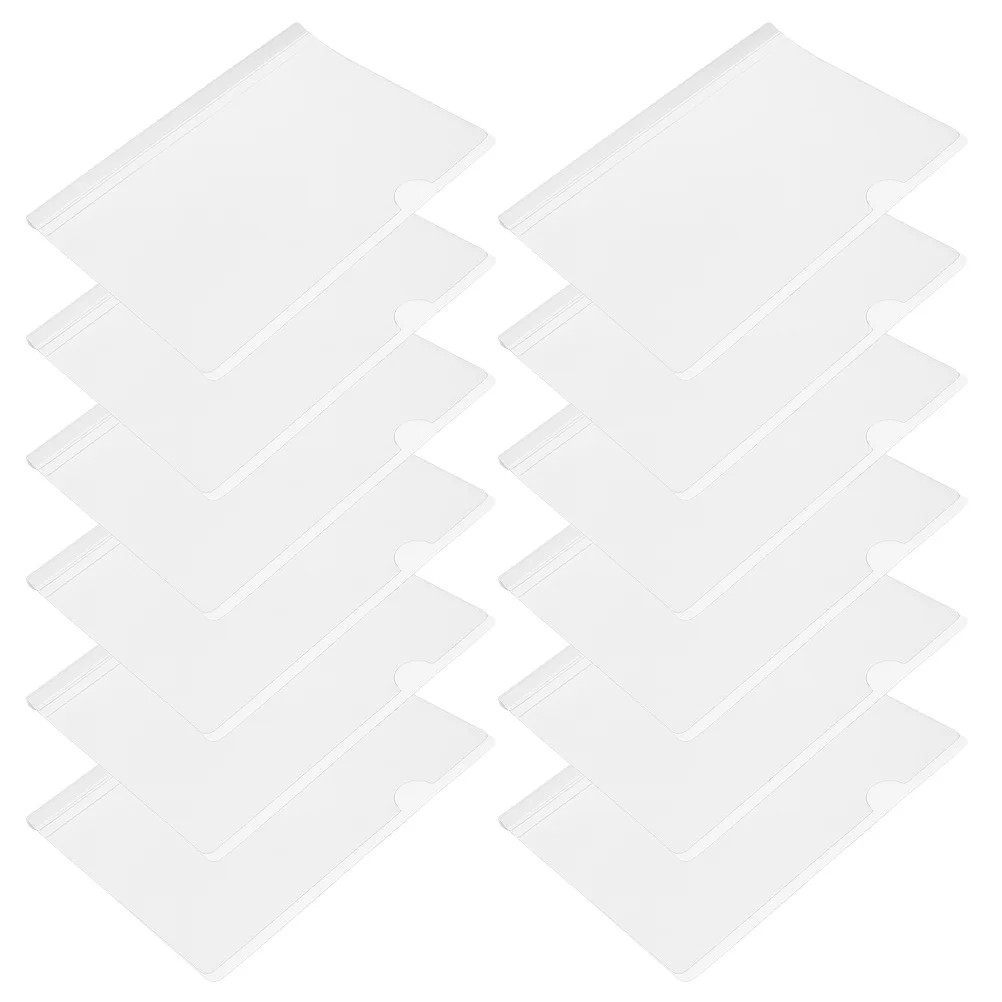 

20Pcs B5 Report Covers with Sliding Bar Clear Plastic Document Folders Secure File Binding Clips for Office School Paper