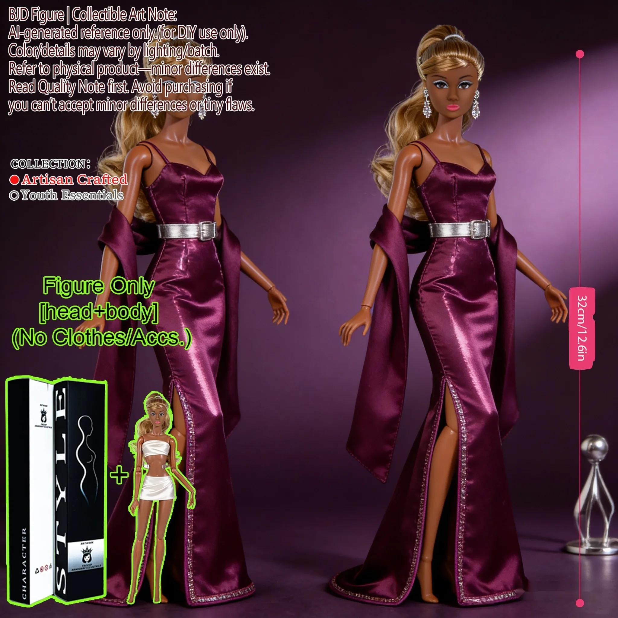 

Коллекционная шарнирная кукла-супермодель BJD/MJD в масштабе 1/6 с реалистичным макияжем, подвижная, без одежды