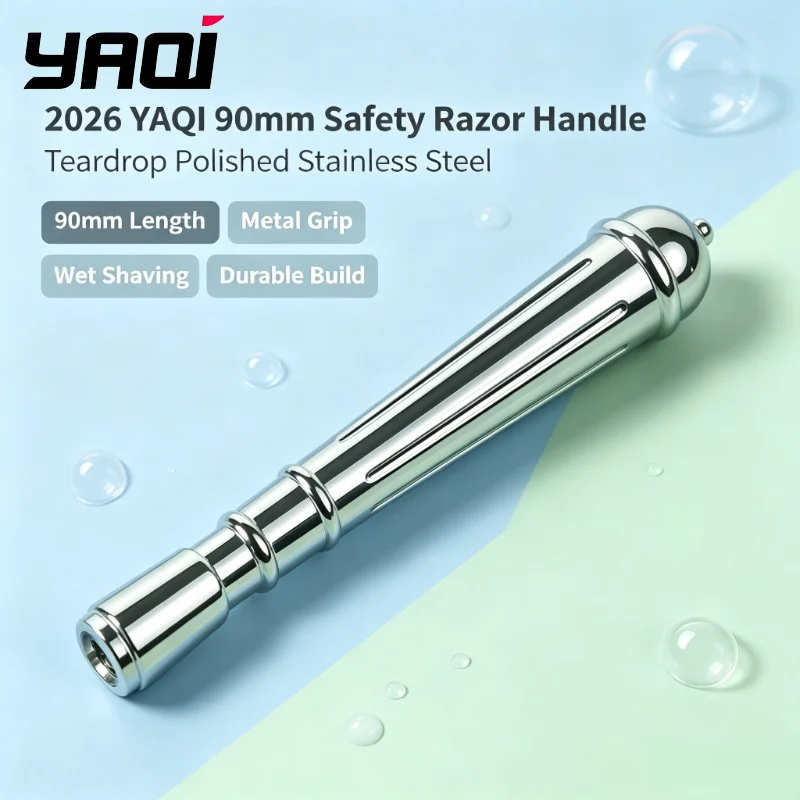 2026-yaqi-プロフェッショナル-ティアドロップ型-磨き上げステンレススチール製-メンズ安全カミソリハンドル-90mm