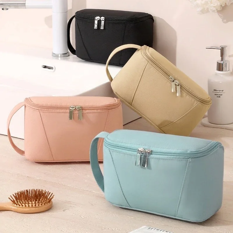 

New Large Opening Toiletry Bag Large Capacity Bathroom Cosmetic Storage Bag Travel Storage Cosmetic Bag Men Women Makeup Case