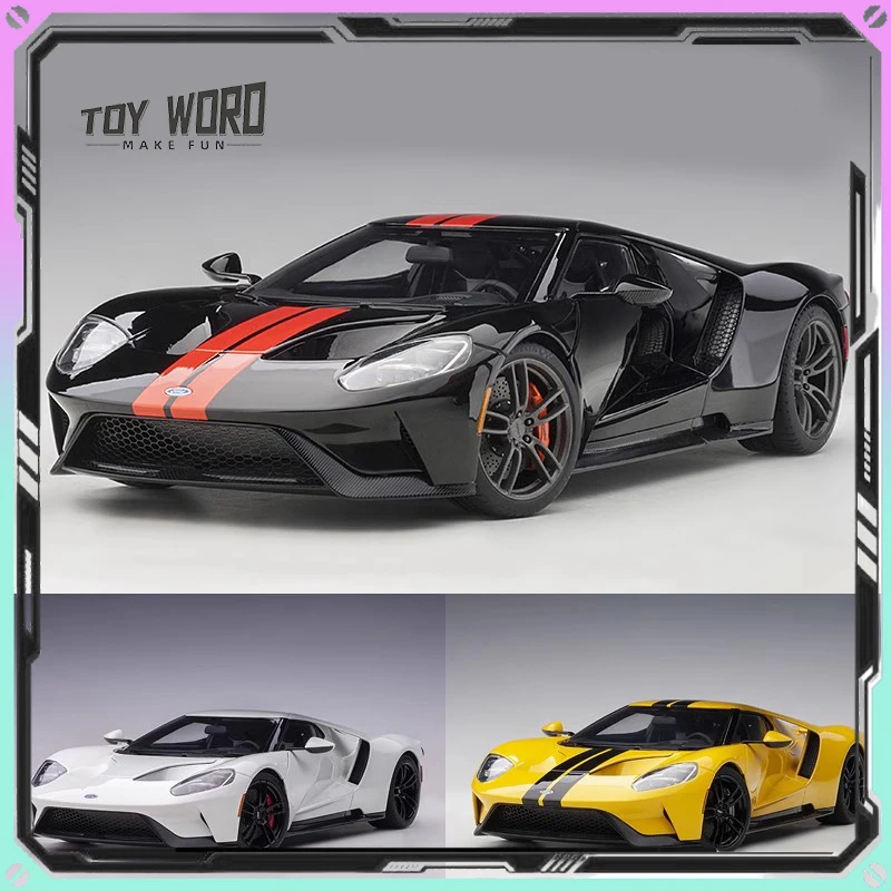 Autoart Car Model 1/18 FORD GT 2017 Simulation Alloy Car Model Limited Edition Cars Room Display Models Boy Collection Gift