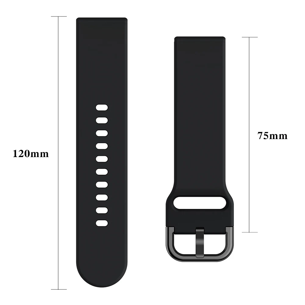 20mm 22mm Silicone Band For Samsung Galaxy Watch 3 41mm 45mm Active 2 Gear 3 Bracelet Galaxy Watch 5/4 40 44mm Watch 5 Pro 45mm