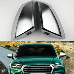 Rearview Side Wing Mirror Cover Caps For Audi Q5 FY Q7 4M  Matt Silver Covers replacement 2016 2017 2018 2019