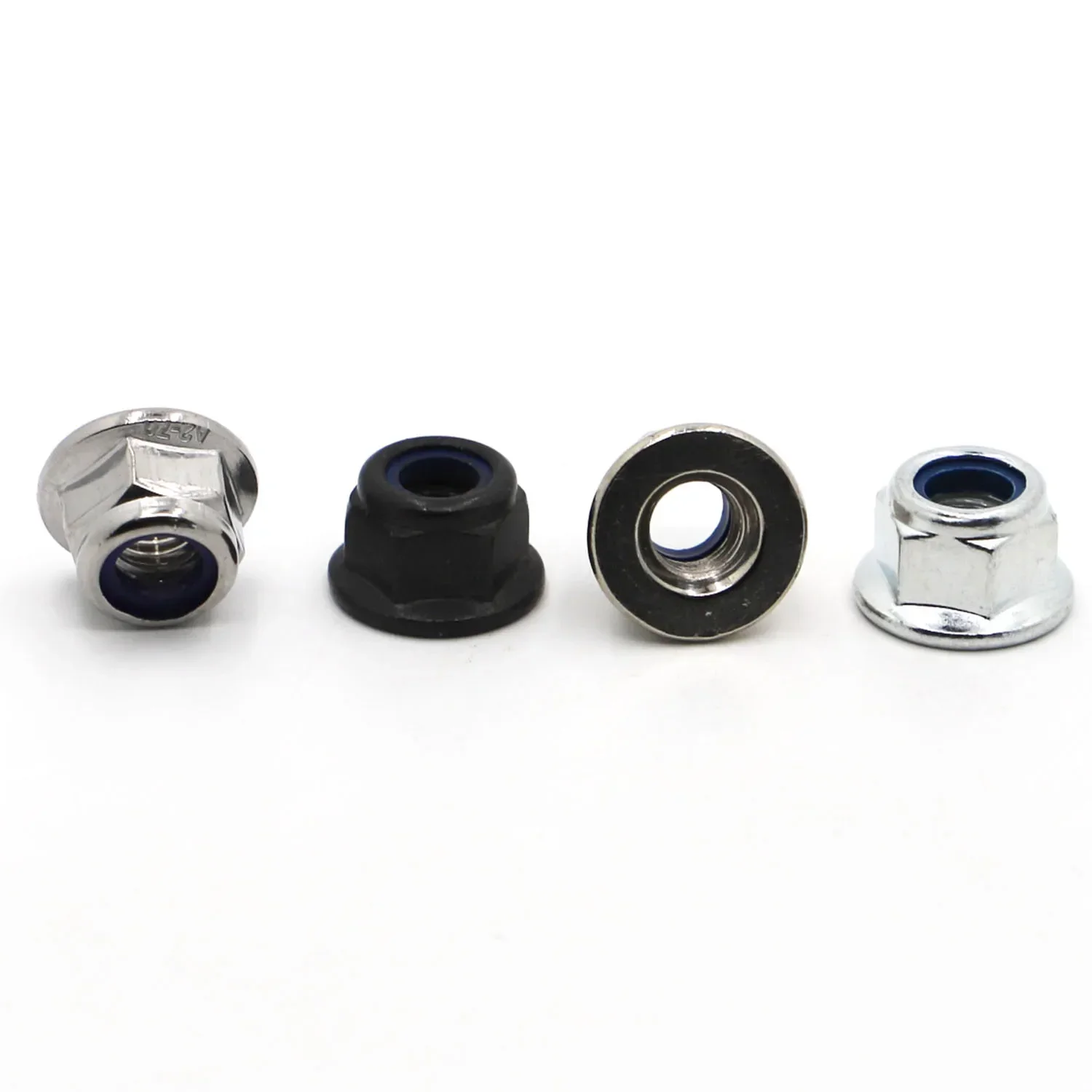 M3 M4 M5 M6 M8 M10 M12 Stainless Steel / Nickel / Galvanized Nylon Lock Flange Nut Insert Lock Nut Self-locking Nylock Locknut