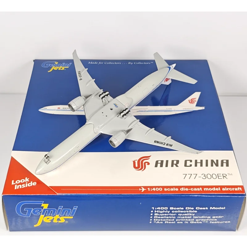GeminiJets 1/400 مقياس الهواء الصين B777-300ER B-2086 دييكاست سبيكة طائرة نموذجية تحصيل زخرفة الزخرفية