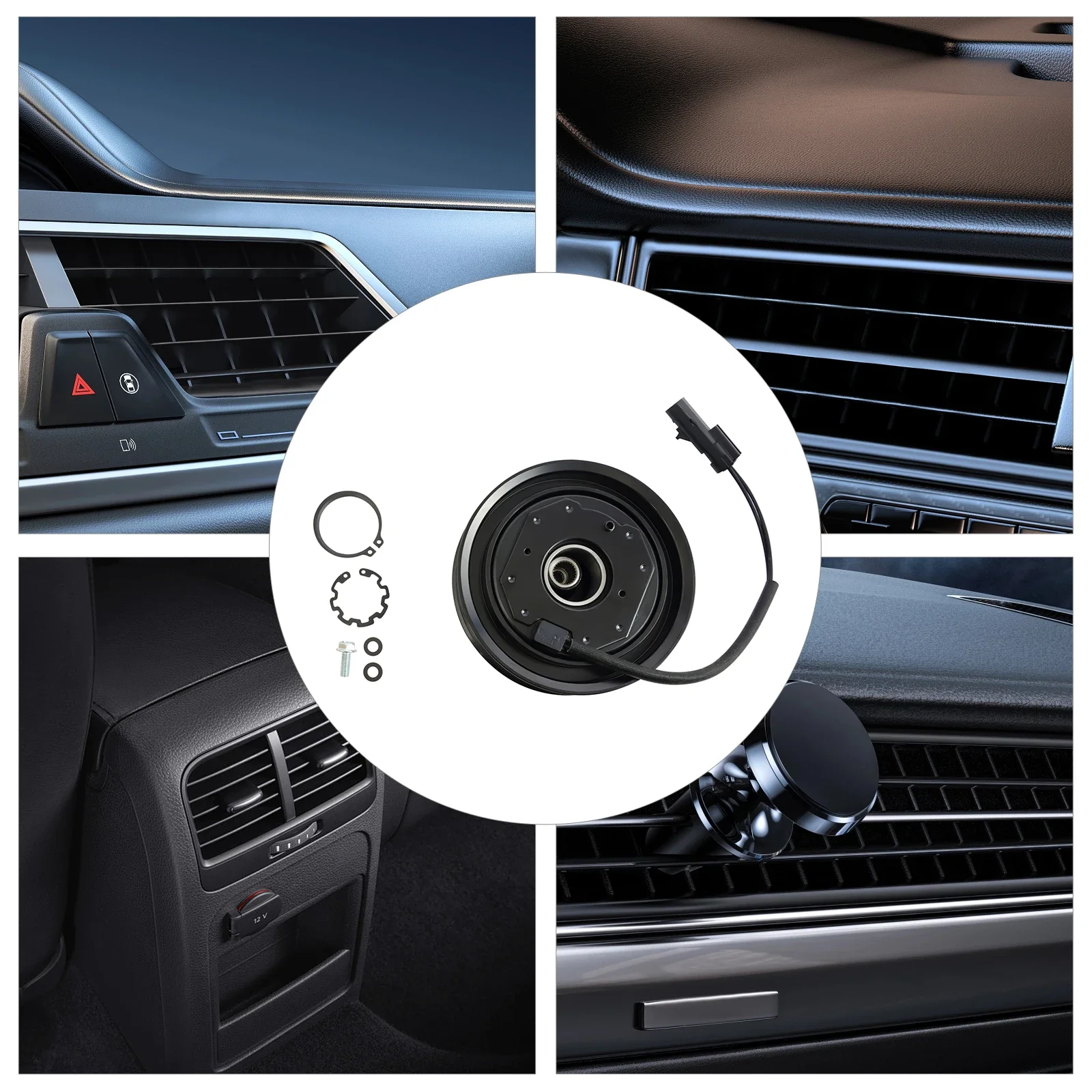 A/C قابض الضاغط لفائف مكيف الهواء مخلب استبدال 10S17E 7PK السيارات التيار المتناوب ضاغط مجموعة ملحقات لإصلاح السيارات