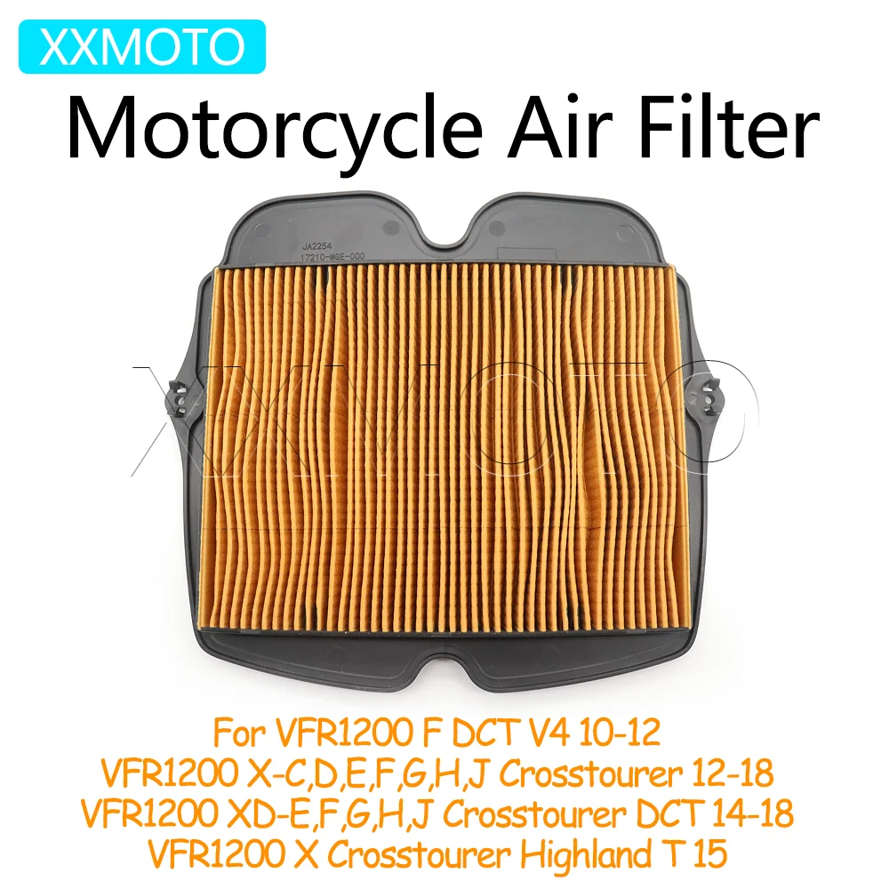 

For HONDA VFR 1200 VFR1200 F DCT V4 VFR1200 X-C,D,E,F,G,H,J Crosstourer DCT Highland Motorcycle Air Filter Intake Cleaner System