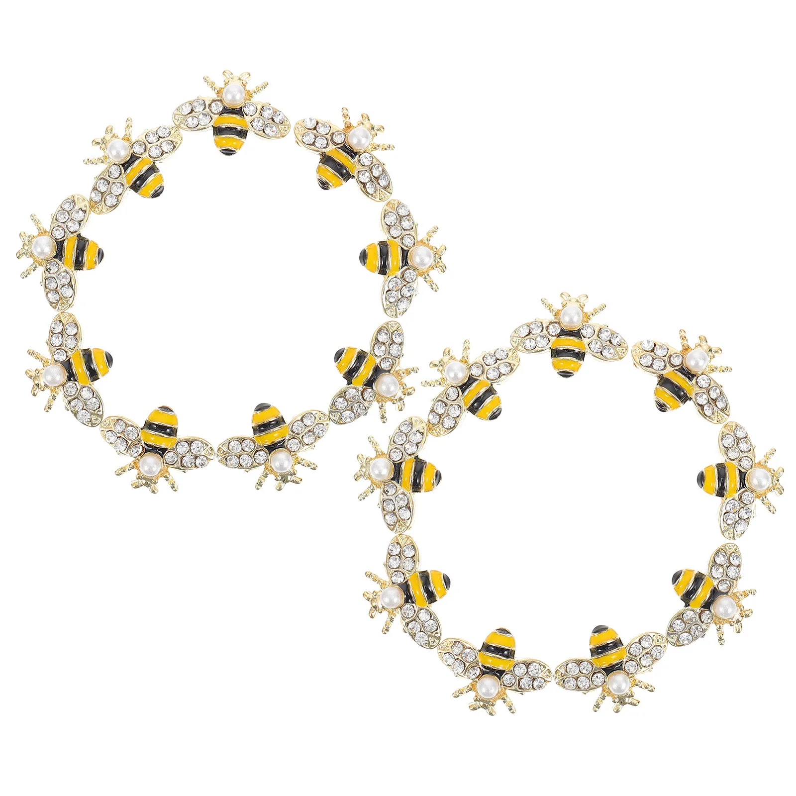 

20Pcs Alloy Bee Shape Nail Charm 3D Bright Color Nail Decorations DIY Manicure Jewelry Wedding Prom Party Use Manicure Decor