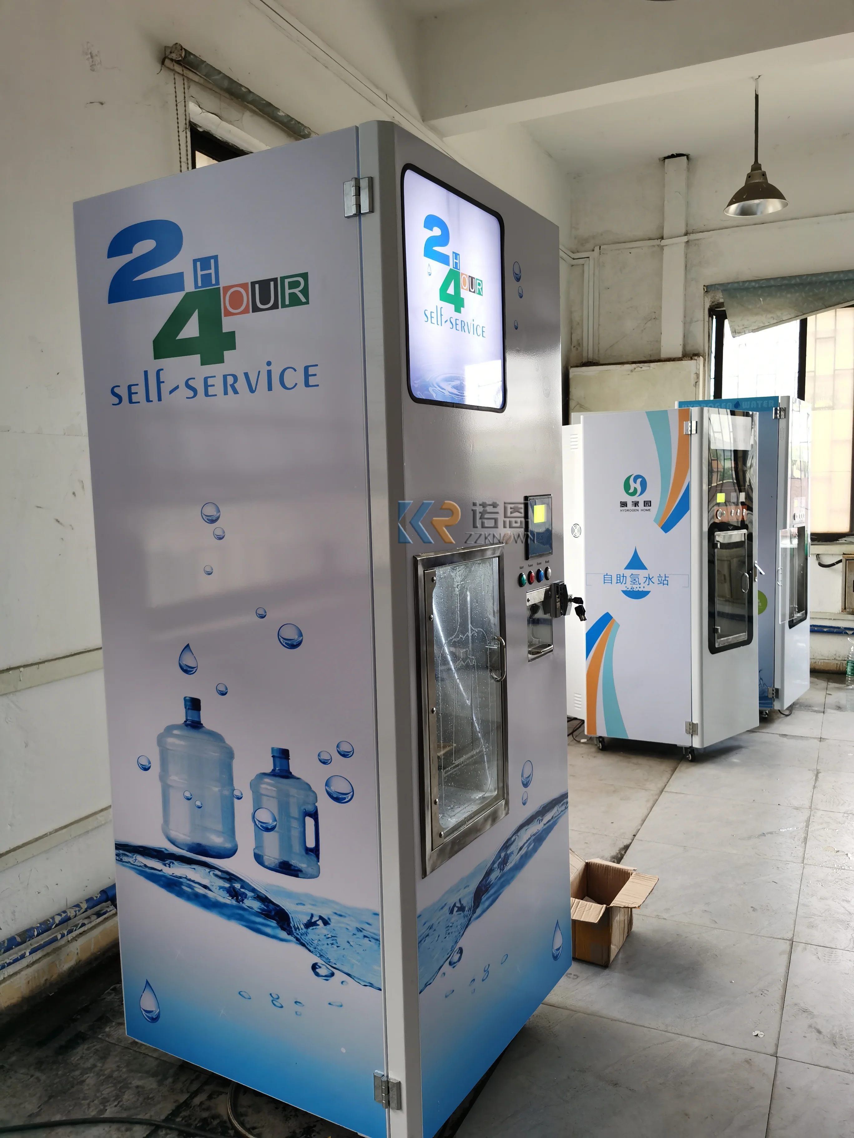 Индивидуальный Торговый Автомат для Продажи Очищенной Питьевой Воды (RO) с Доставкой Морем в Морской Гавань