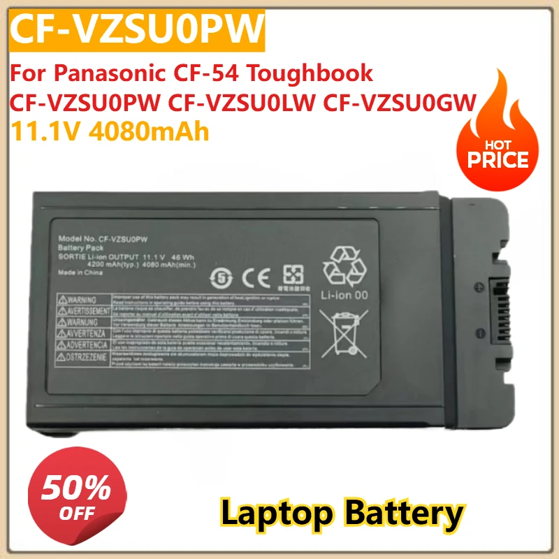 

Сменный аккумулятор для ноутбука 11,1 В, 4080 мАч CF-VZSU0PW CF-VZSU0PP для Panasonic CF-54 Toughbook CF-VZSU0PW CF-VZSU0LW CF-VZSU0GW