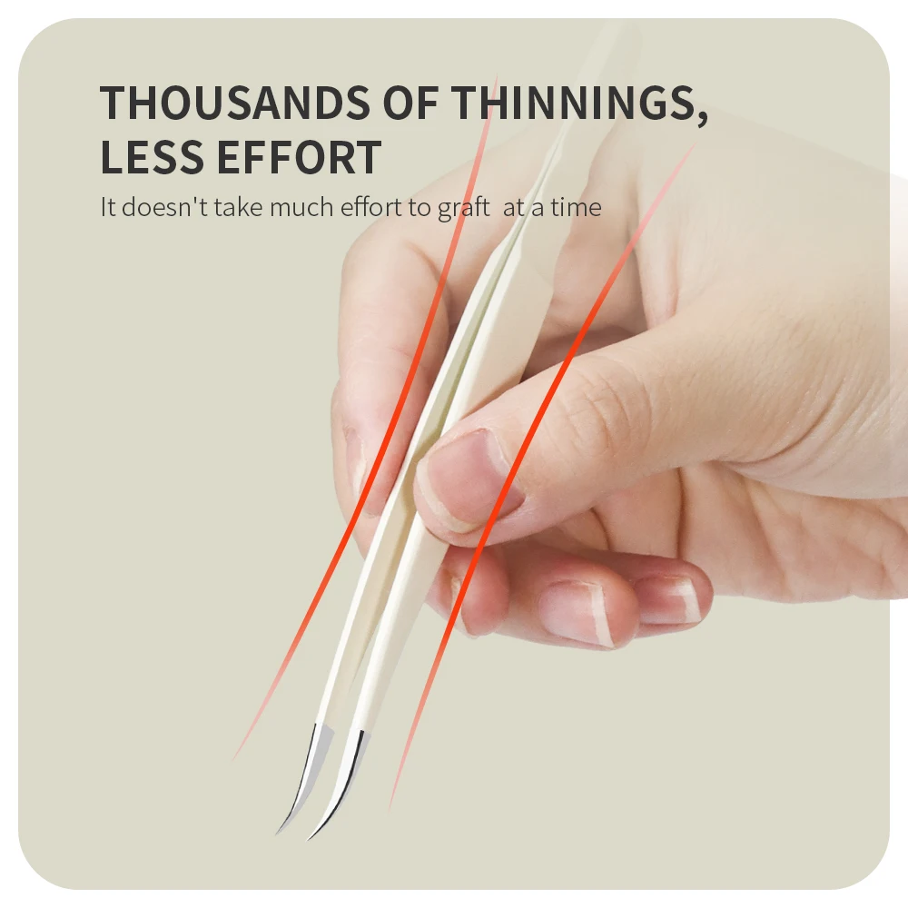 ANNAFRIS Stainless Steel High Precision False Eyelash Tweezers Straight Curved Pointed Tip Tweezers Lash Extension Makeup Tools