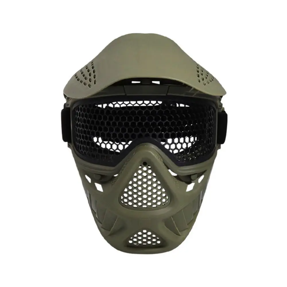 Tactical Full Face Mask Paintball Stainless Steel Mesh Mask Goggles Protective Masks for Airsoft Archery Paintball