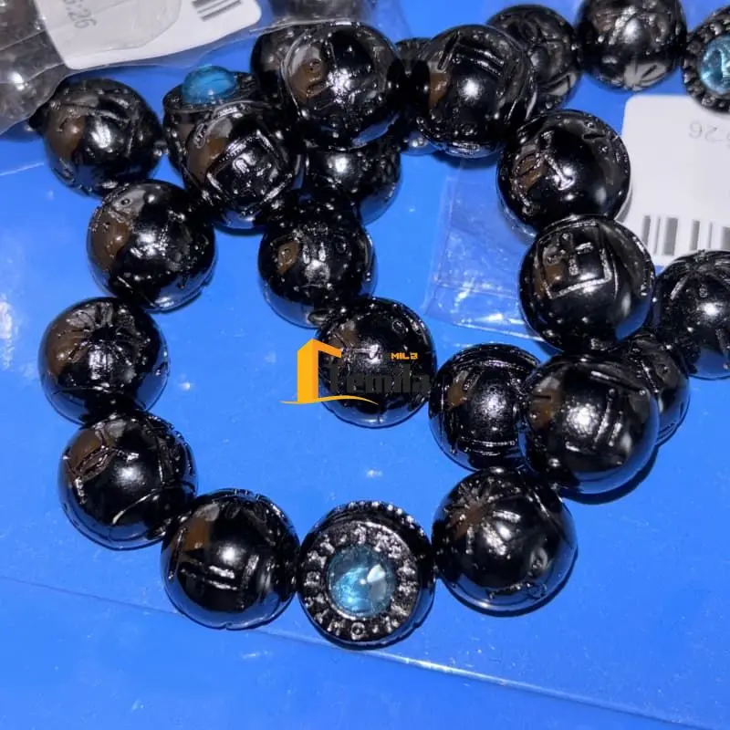 

Black Panther Kimoyo Bracelet Cospaly Movie Panther Black Beads Weapons Costume Fancy Dress Party Anime Stage Show Props Gift