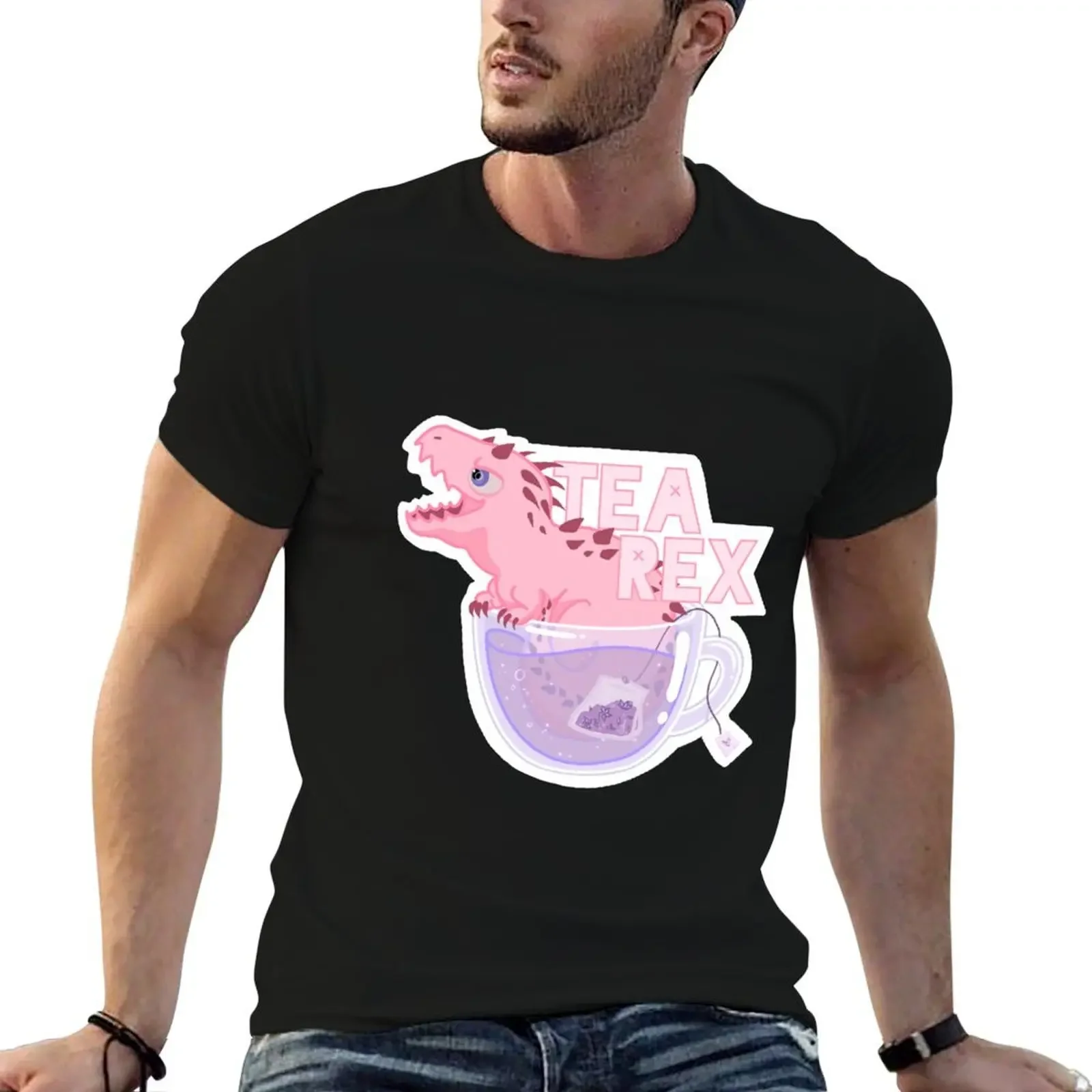 

Tea Rex T-Shirt quick drying vintage oversize t-shirts man customs design your own clothes for men