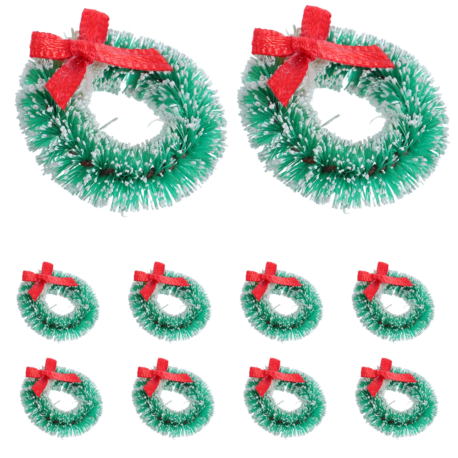 

24Pcs Mini Holiday Garlands 2.5cm Bowknot Pinecones Berries Artificial Greenery for Wall Door Cabinet Festive Centerpiece