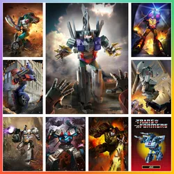 Comic Cartoon Transformers Mecha Robot Diamond Painting 5D DIY Art Cross Stitch Kit Mosaic Embroidery Home Decor Gift New Hobby