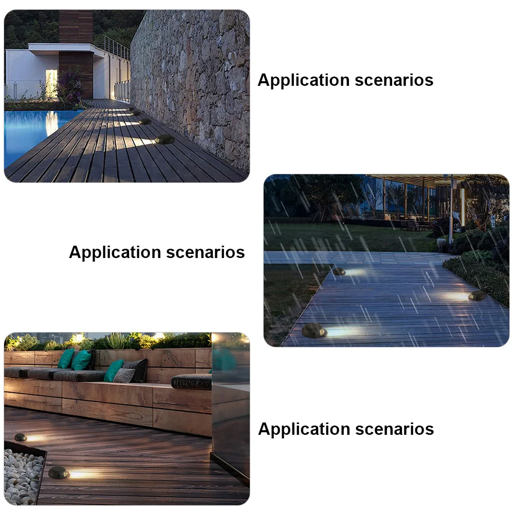 

1Pcs LED Ground Light Side Bulb Waterproof Landscape Lamp for Outdoor Garden Yard Stair Lighting