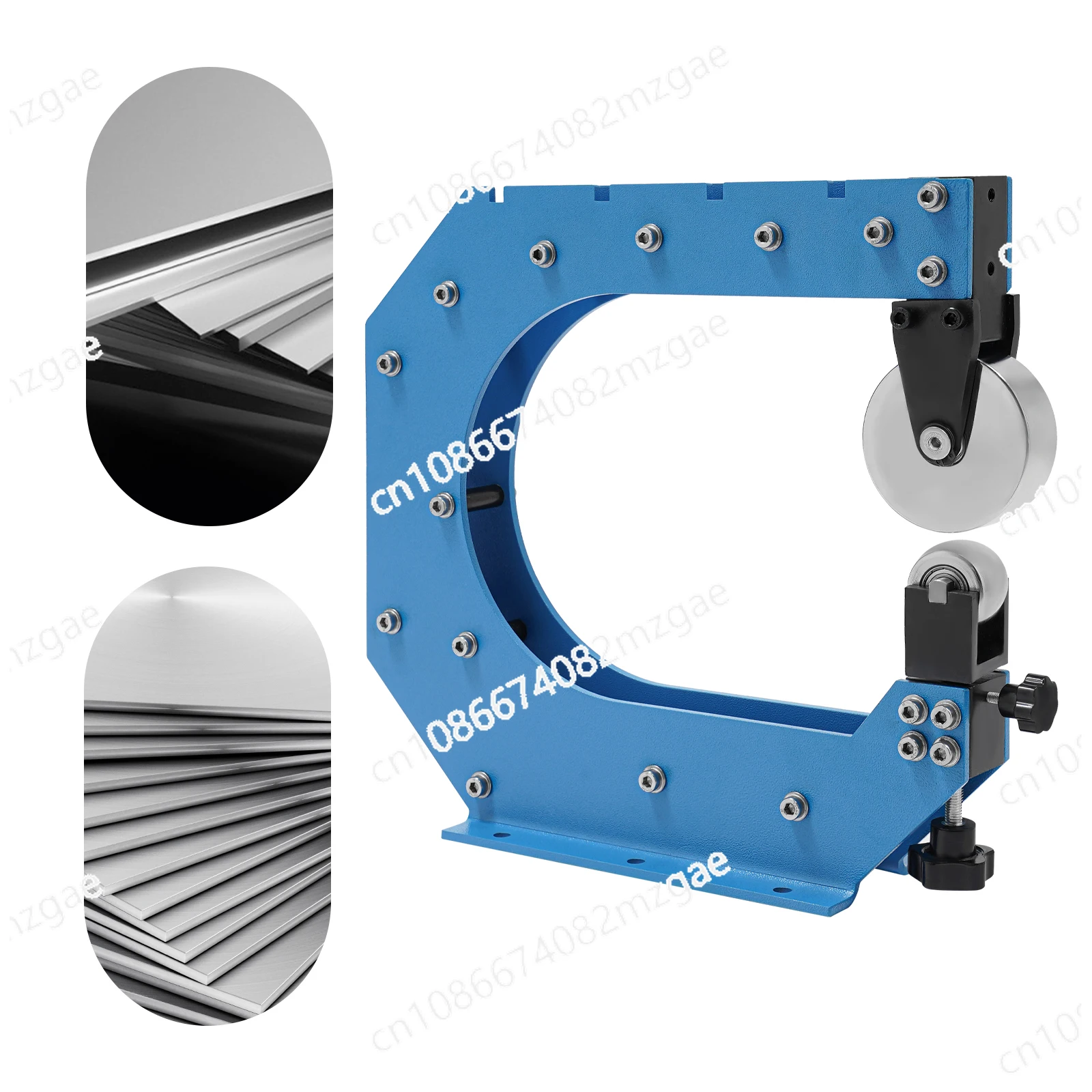 12in 45#Steel Benchtop English Wheel,Blue Manual Heavy Duty English Wheel Tabletop for Shaping,Manufacturing