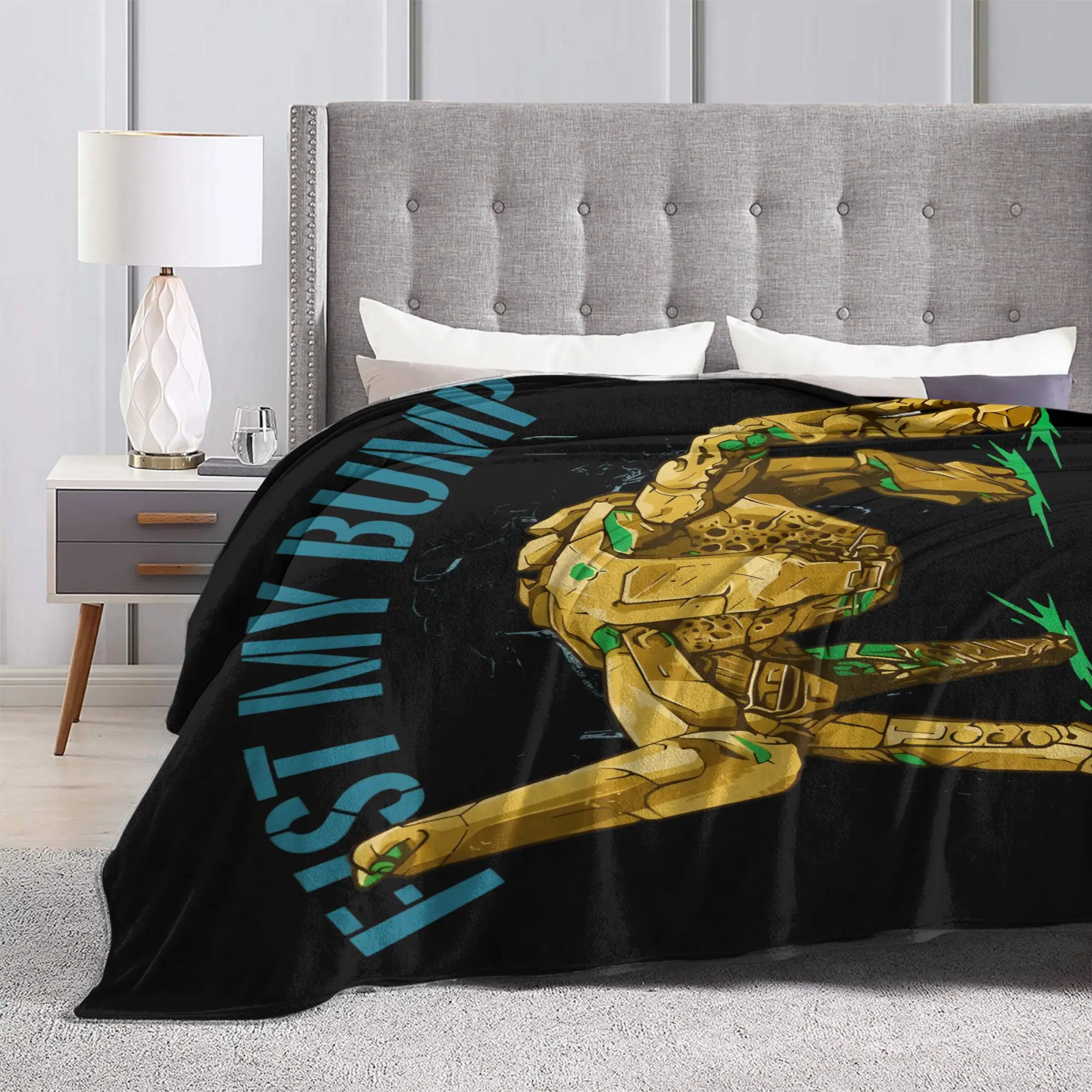Project Hail Mary Fist My Bump Knitted Blanket Flannel  Lightweight Thin Throw Blankets for Bedroom Sofa Bed Rug