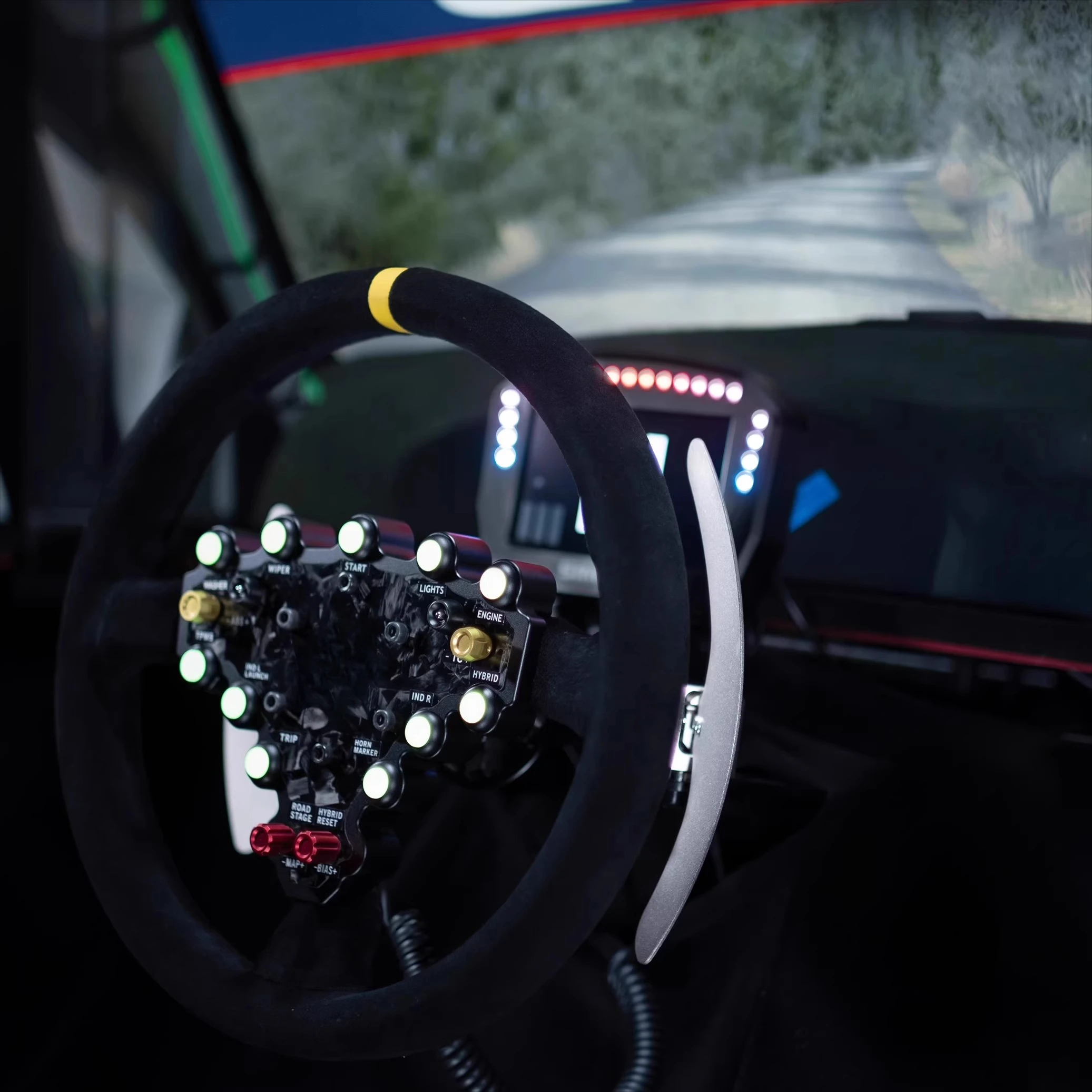 Emulatore da corsa WRC Paddle, volante da gioco push-pull bidirezionale Dust PC