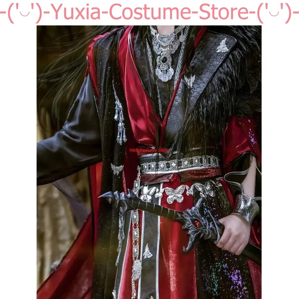 Hua Cheng Cosplay Costume TGCF Ghost King Clothings Heaven Officials Blessing Halloween Outfits  Anime Tian Guan Ci Fu Hanfu