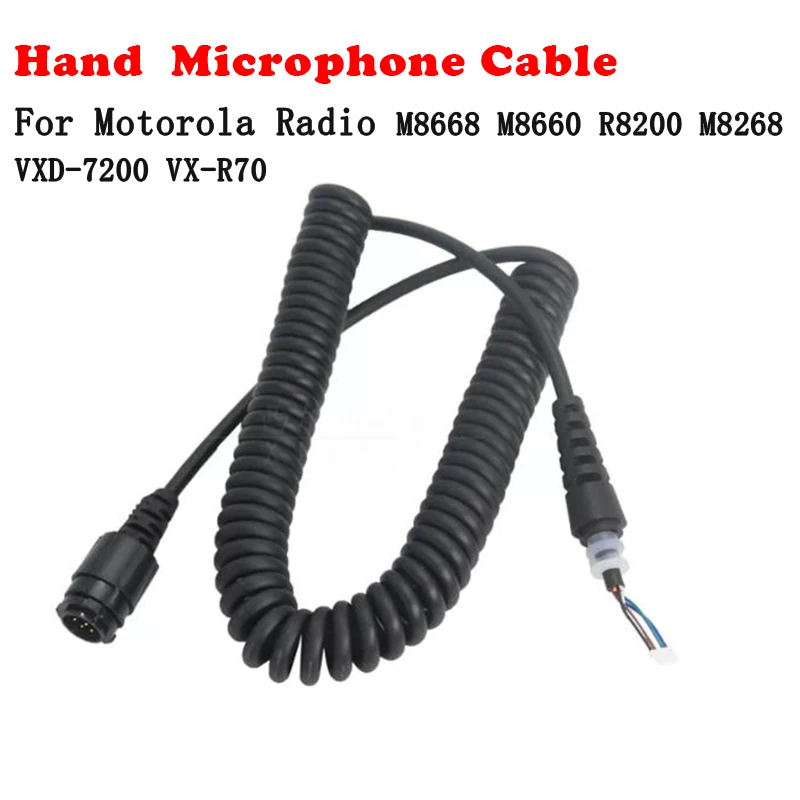 Cabo de Microfone de Mão RMN5052A para Rádio Móvel Motorola DM3400 M8668 M8220 M8268 M8620 XPR4300 XPR4550
