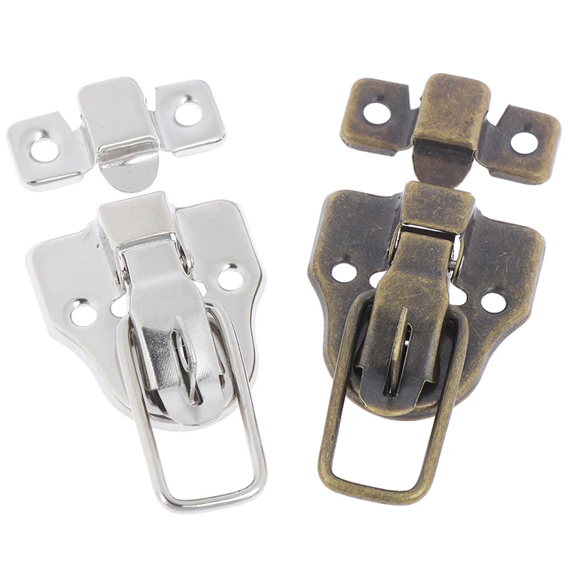 2PCS Stainless Steel Chrome Toggle Latch For Chest Box Case Suitcase Tool Clasp Cabinet Fitting Lock Belt Hasp Buckle Hardware