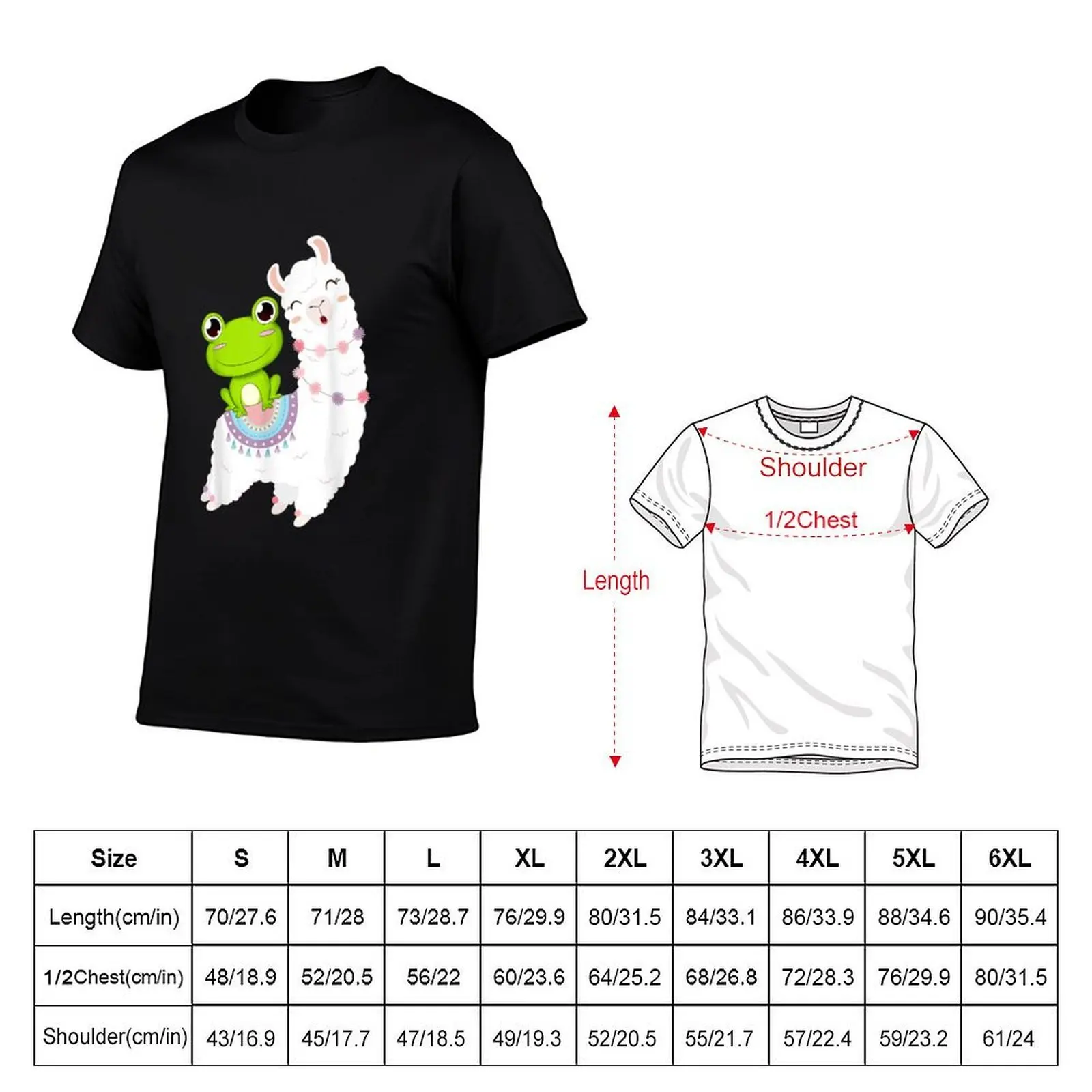 Frog Riding Llama Funny Frog Cute Gift Ideas T Shirt T-Shirt Minimal Art Print T-Shirt