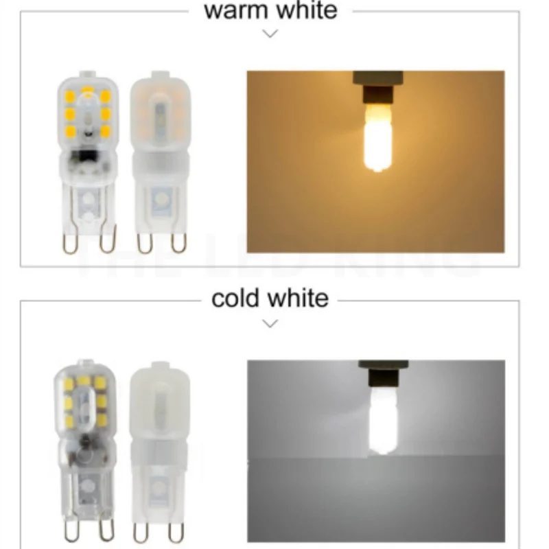 6- 20 teile/los G9 LED 5W 7W 9W Glühbirne AC DC 220V LED Lampe SMD2835 Scheinwerfer Kronleuchter Beleuchtung Ersetzen 30W 60W Halogen Lampen