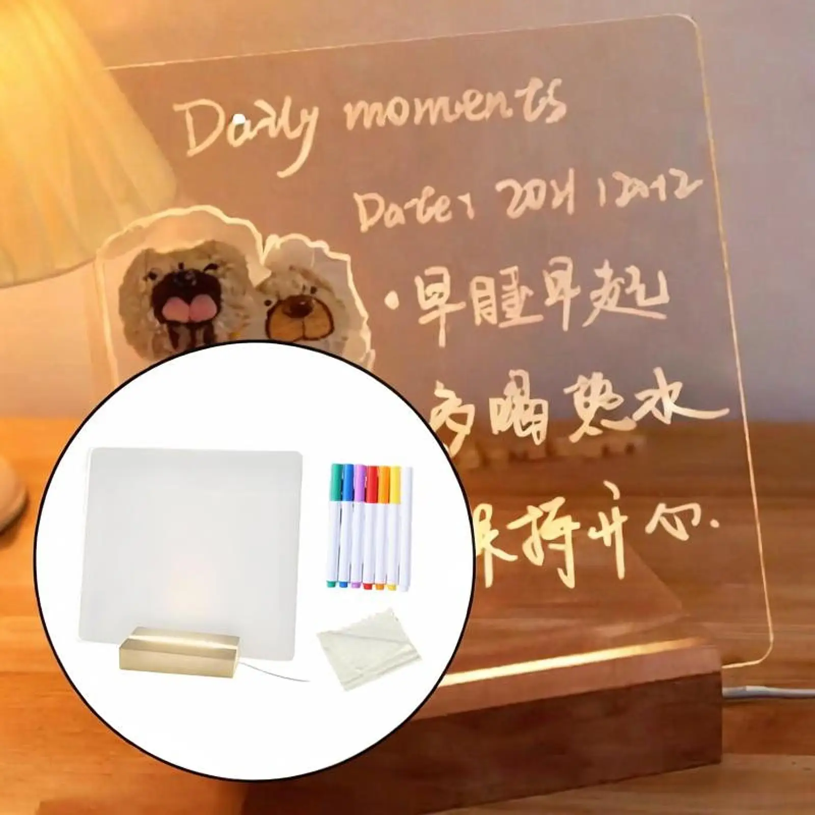 Доска-планировщик с акриловым дисплеем, электронная белая доска для внутреннего кабинета