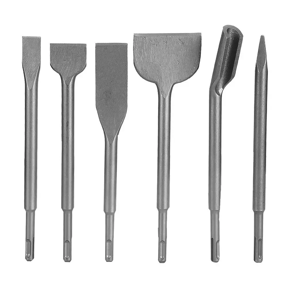 

Wood Cutter 6pcs Hammer Drill Chisel Set for Concrete Wall Drilling Tool Step Drill Accessories