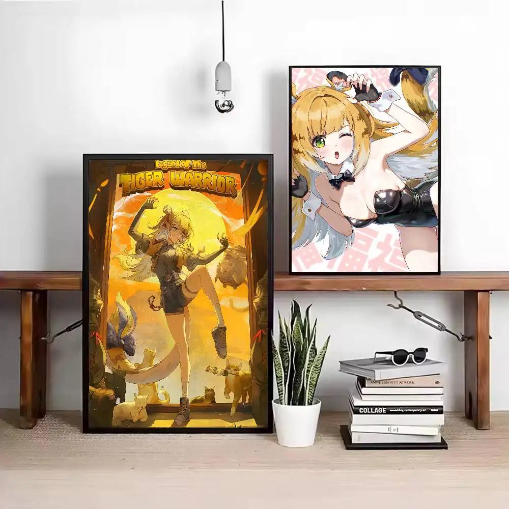 Kawaii Hot Girl Jufufu Zenless Zone Zero Poster Paper Print Home Living Room Bedroom Entrance Bar Cafe Art Painting Decoration
