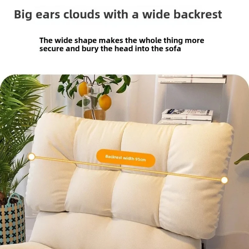 أريكة كسولة، كرسي صالة فردي، مقعد غرفة نوم، كرسي مسند ظهر قابل للطي، يمكن استخدامه كحصير ترفيهي #5