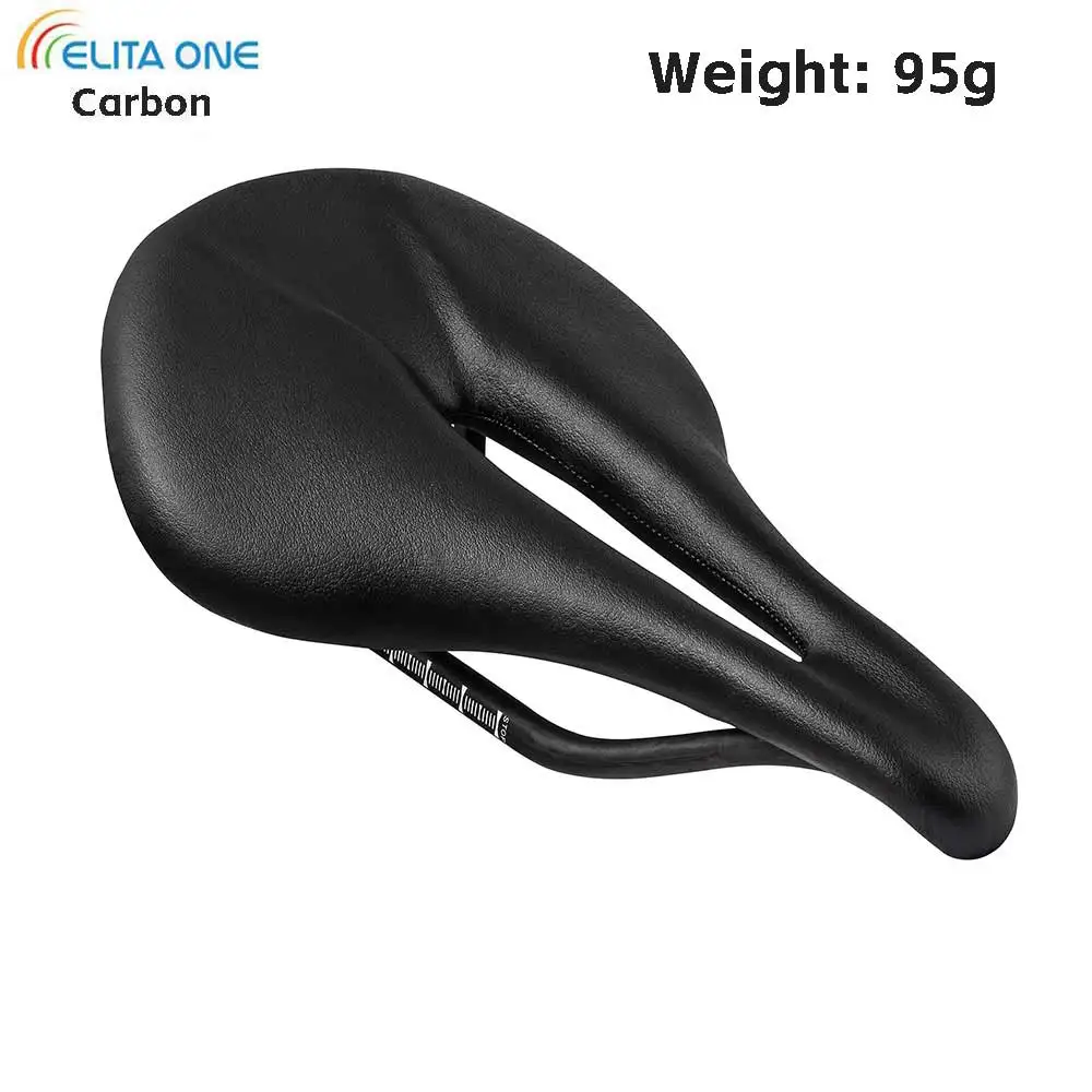 elitaone Saddle 240*143mm Carbon Fiber MTB/Road Bike Super Light Leather 96g