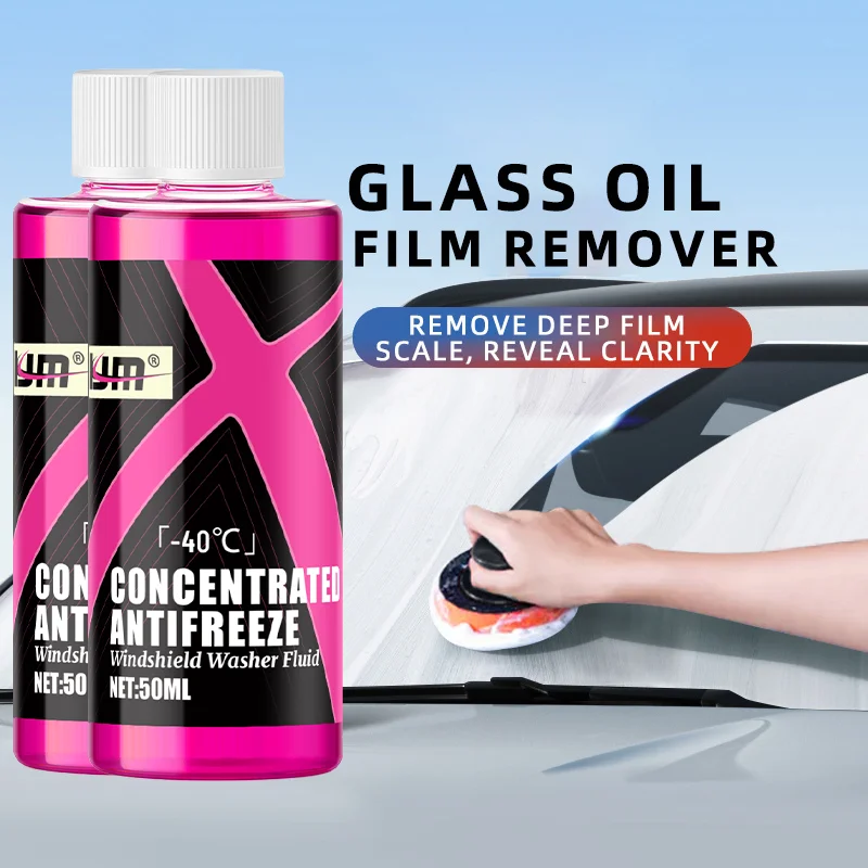 KJM 50ml Concentrated Windshield Washer Fluid, All-Purpose Car Glass Cleaner for Oil Film, Grime and Daily Stains Removal view 5