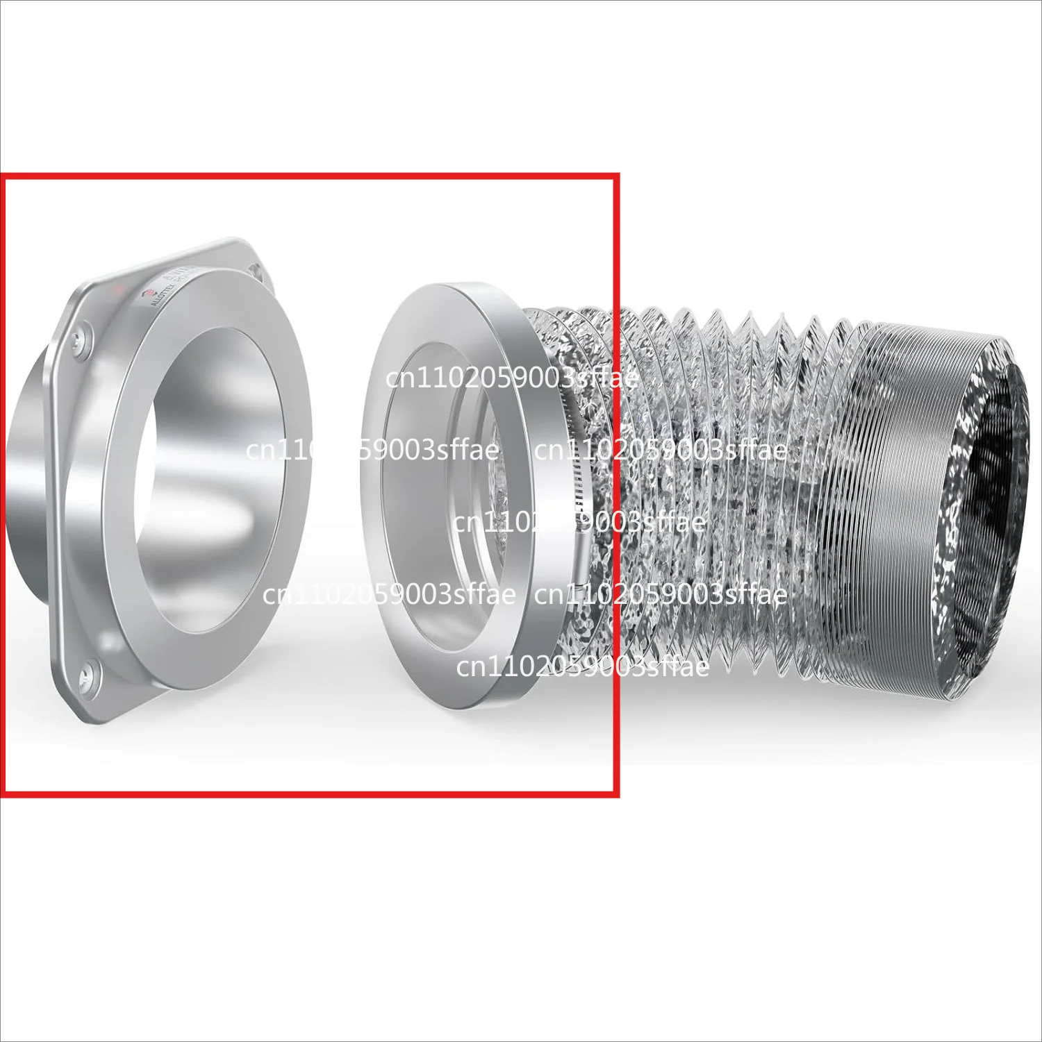 Dryer Magnetic Exhaust Connector 180 Degrees, Sealed Dryer Exhaust Connector