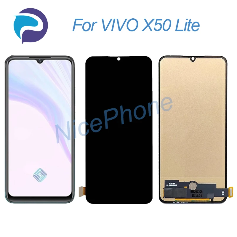 

for VIVO X50 Lite LCD Display Touch Screen Digitizer Assembly Replacement 6.44" V1937, 1937 For VIVO X50 Lite Screen Display LCD