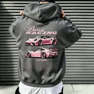 Men's Casual Double-Sided Printed Hoodie Street Comfortable Loose Casual Clothing Autumnandwinter Adult Personalityhip-hop Style