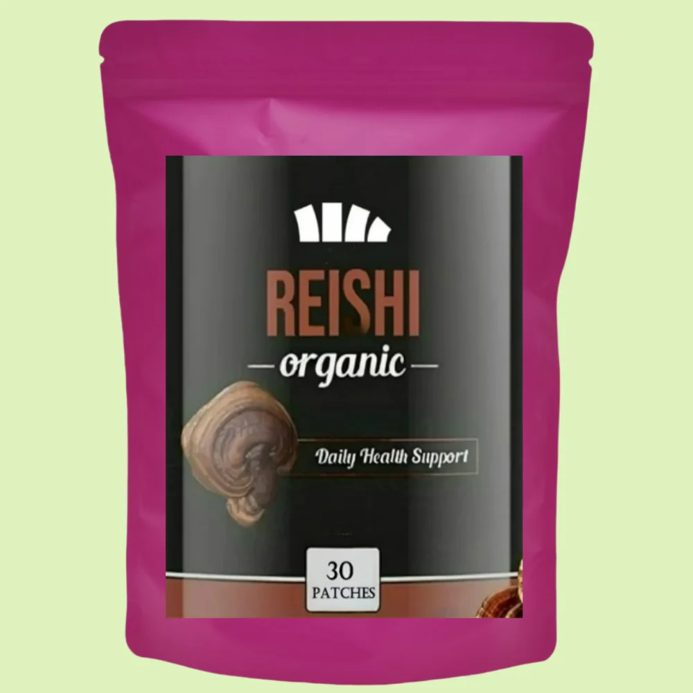 30 Patches Organic Reishi Mushroom Transdermal Patches - 100% Pure