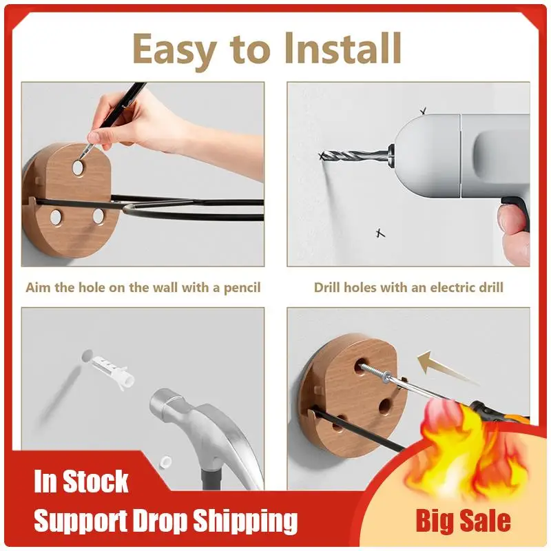 A35F New Foldable For Basketball Holder Wall Mount(2 Pcs), Ball Storage Rack Supports For Basketball, Soccer Volleyball, Footbal