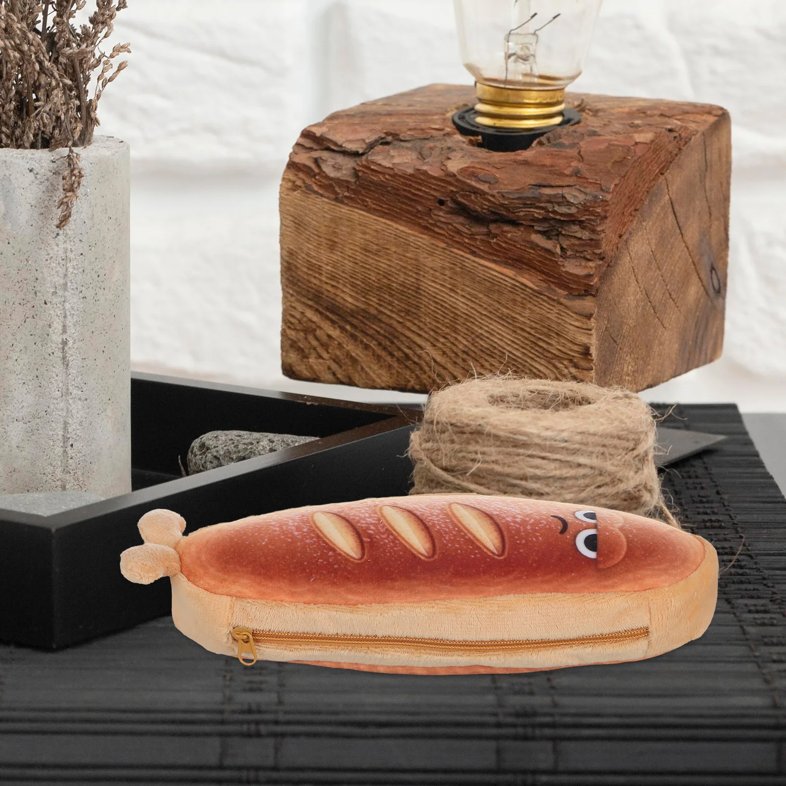 Niedliches Brotetui, großes Fassungsvermögen, Schulbedarf, Reißverschlusstasche, Cartoon-Toast-Design, Geschenke, Federmäppchen für Mädchen und Mädchen